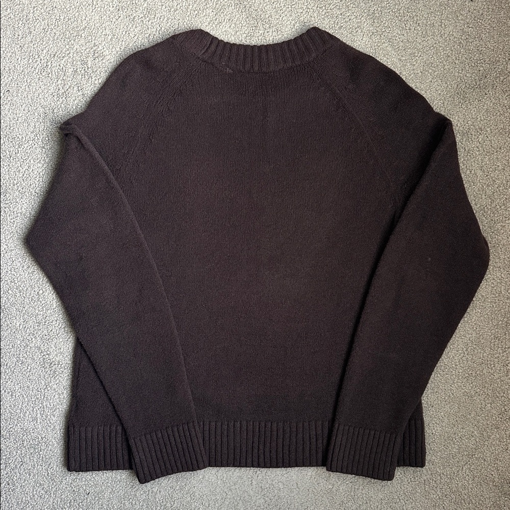 Gap CashSoft Crewneck Sweater in Terra Brown Size S - Picture 7 of 7